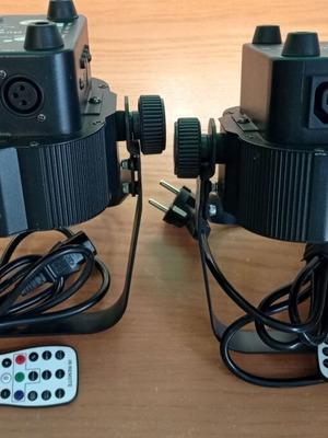 Stairville Quad Par Profile 5x8W RGBW LED spotlights set of 2 like new