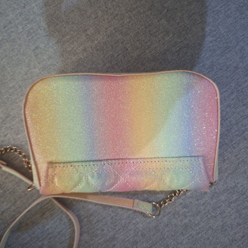Children's bag with glitter rainbow colors H&M like new