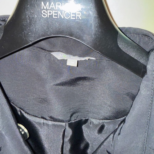 Marks and Spencer women's black trench coat like new, size XXXL