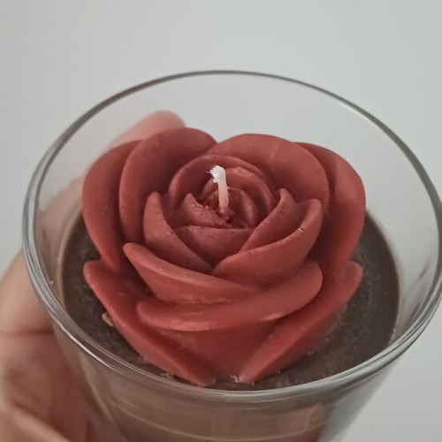 Rose and heart scented candle set