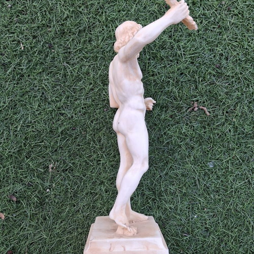 Zeus statue alabaster 18cm like new Greek made