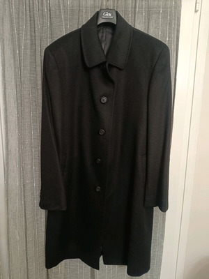Glou Collection Men's New Wool Coat Black Size 54