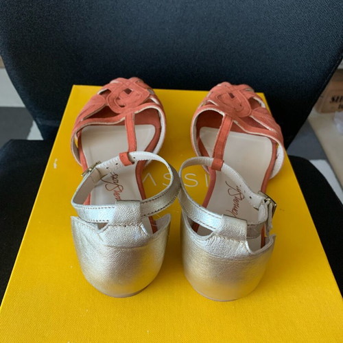 Alpe ballerinas like new, size 38, orange with gold strap