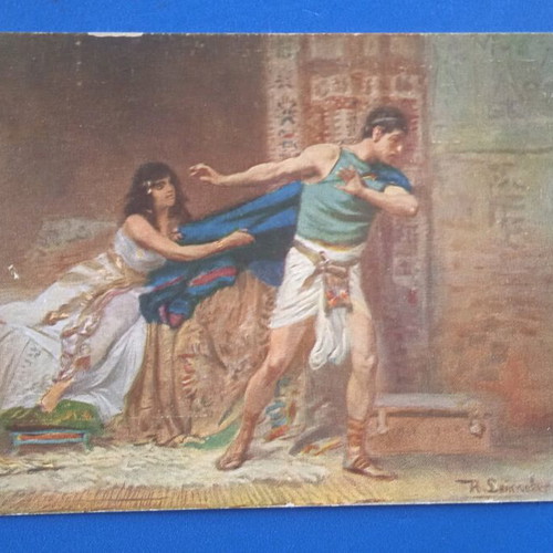 Biblical postcard used