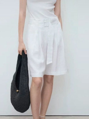 Mango linen shorts new with tag, size 36, white