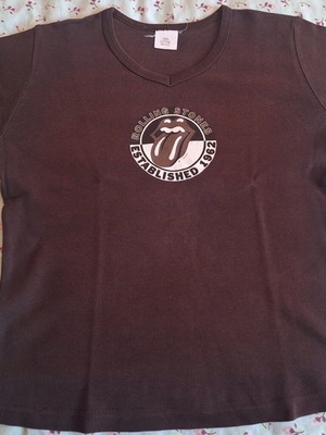 Rolling Stones women's T-shirt like new, brown, size M
