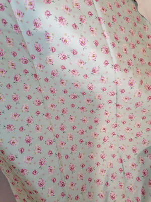 Cotton fabrics, two pieces, 0.92 x 1.32 m each
