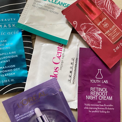 Sample masks Apivita, Loreal, Fresh Line, Cerave, Panthenol, Frezyderm, Youth Lab and more new