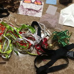Craft supplies pack used, assorted items