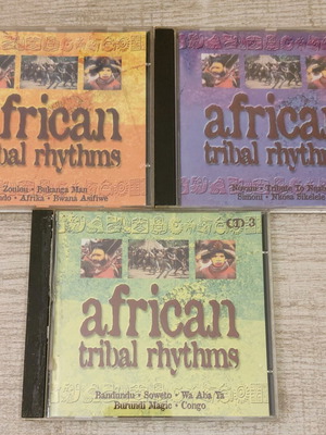 African tribal rhythms CD pack of 3 used in good condition
