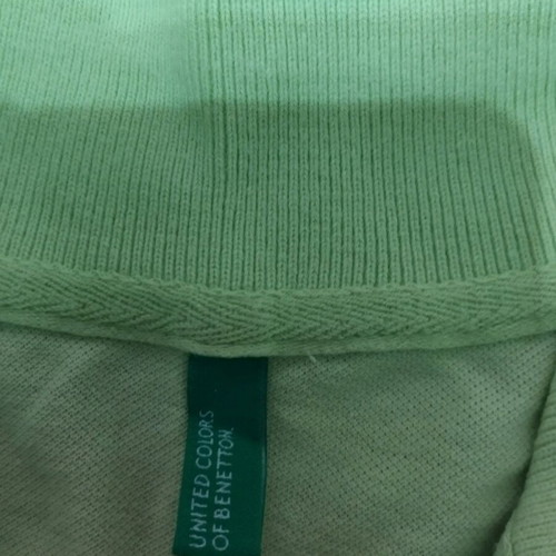 Πόλο παιδικό κοντομάνικο Benetton λαχανί μεταχειρισμένο για 11 χρόνων