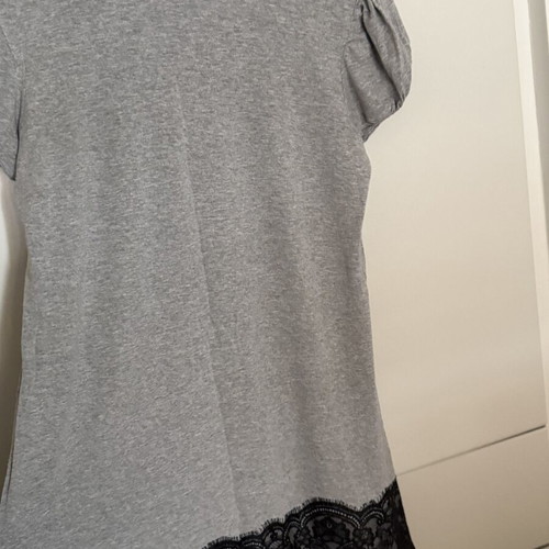 Dress with lace hem, size S, gray, used, Charly