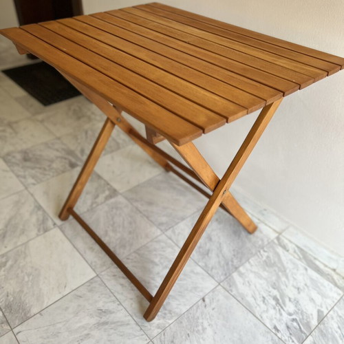 Folding Wooden Garden Table like new, 80x60x74 cm