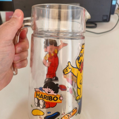 Haribo Bears glass jug Luminarc France 1990s