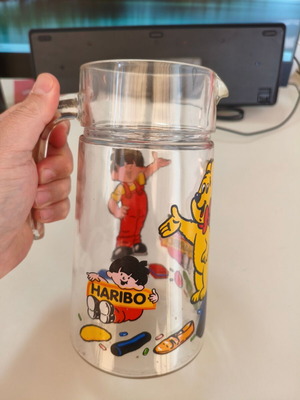 Haribo Bears glass jug Luminarc France 1990s