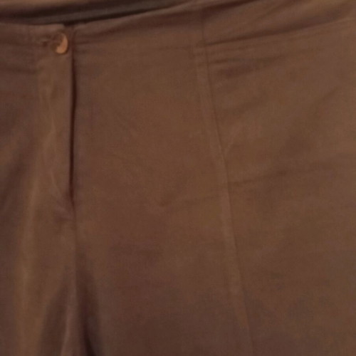 Brown elastic bell-bottom pants like new, size XL