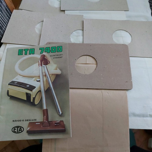 Vacuum cleaner bags Eta 7400 new, set of 6