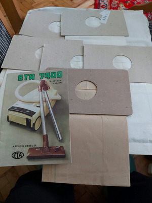 Vacuum cleaner bags Eta 7400 new, set of 6