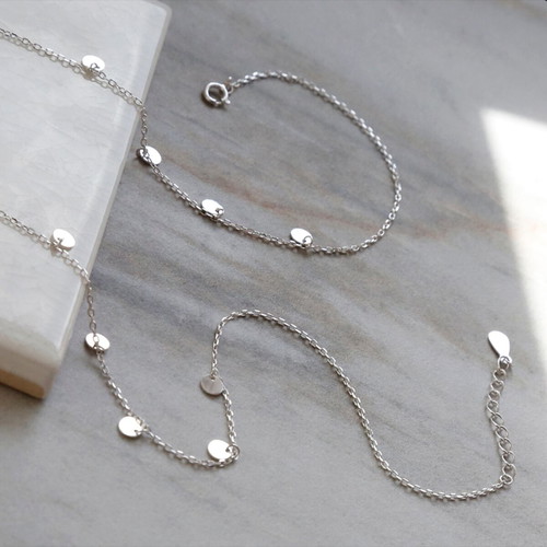 Minimalist Stainless Steel Necklace with Charms new