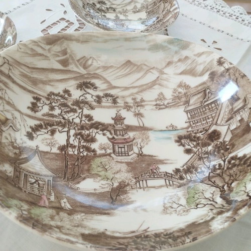 Rare 7-Piece Set Johnson Bros "Enchanted Garden" (1960s)