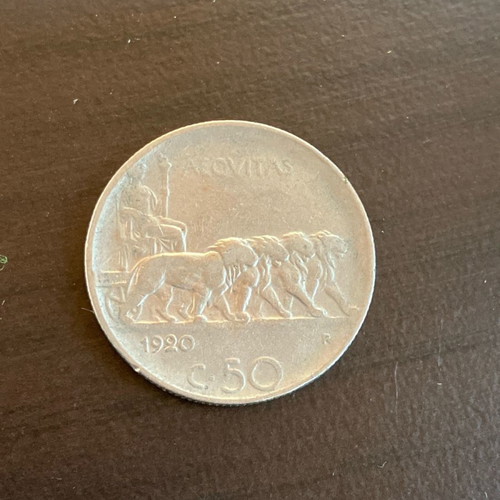 50 centesimi used 1920