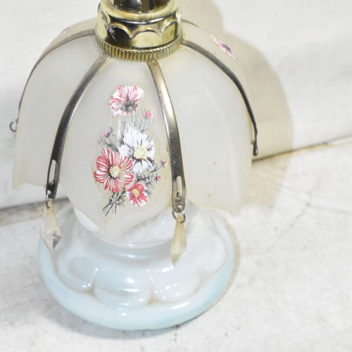 Vintage decorative miniature lamp used with floral motif
