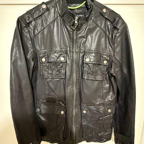 Rococo leather jacket medium black like new