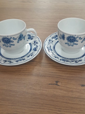 Porcelain Coffee Cup Set of 2 New