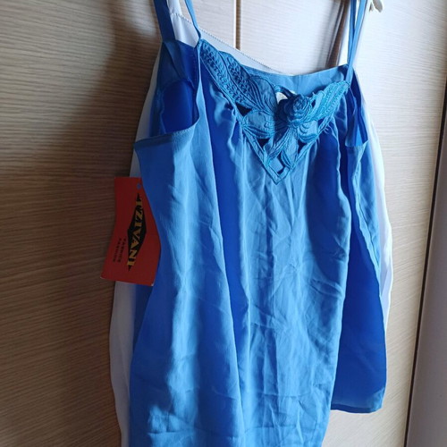 Tops white and blue new, size M