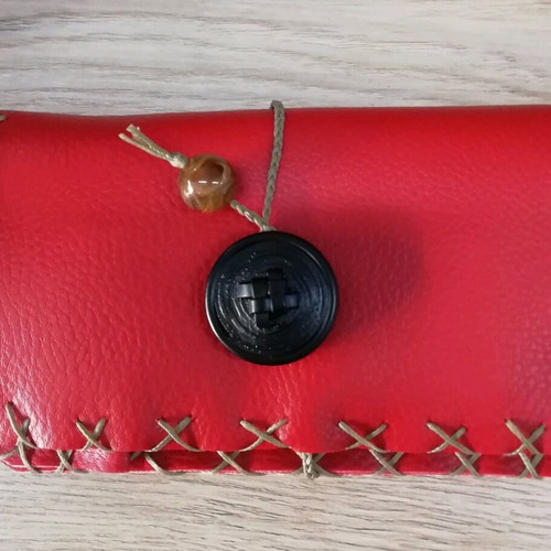 Handmade leather tobacco pouch