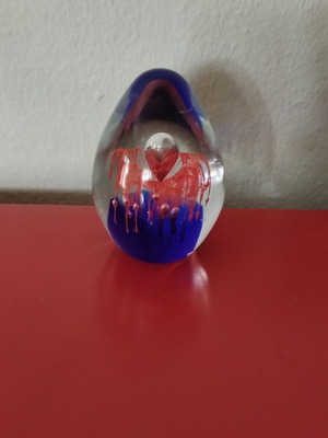 Murano paperweight with sea anemone design