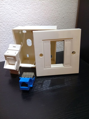 Central single Cat5E wall network socket like new