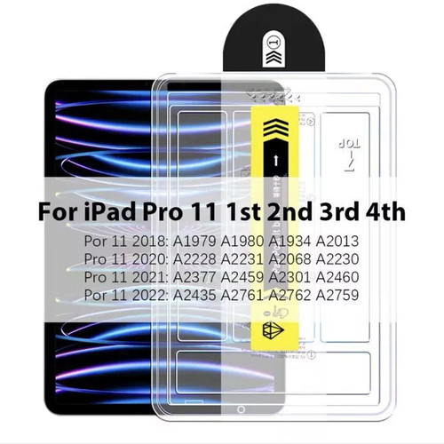 Glass Screen Protector for iPad 10 11 Pro Air with Easy Installation