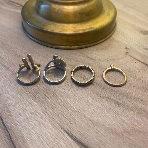 Jewelry used, pack of 11, silver and gold colors