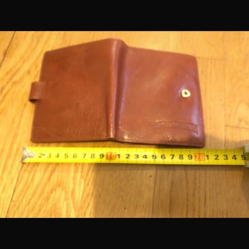 Karelias promotional wallet brown color like new, leather