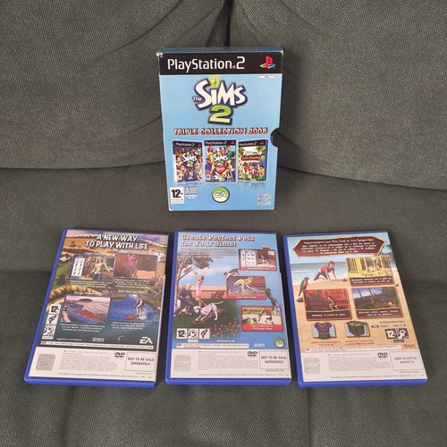 The Sims 2 Triple Collection 2008 PS2 game used, Greek CIB