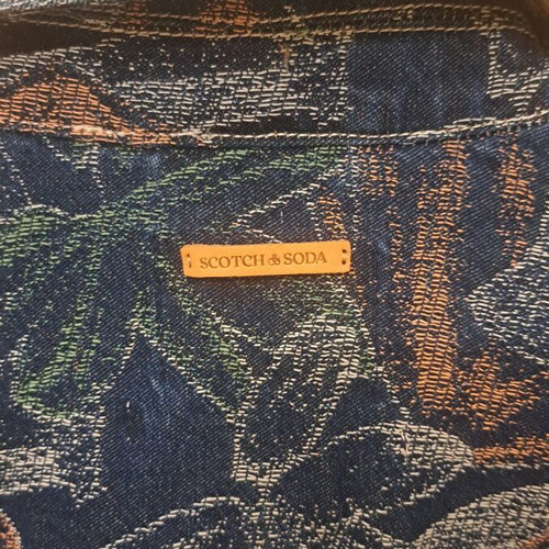 Scotch & Soda printed denim jacket new with tags, size M