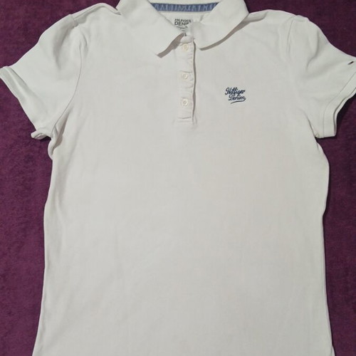 Tommy Hilfiger women's blouse used, white, size L
