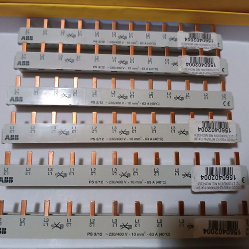 Μπάρα γεφύρωσης ABB 3P 12 στοιχείων με μόνωση καινούργια