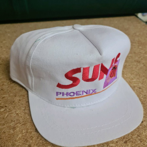 NBA Phoenix Suns hat new, white jockey with adjustable snapback