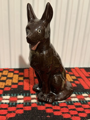 Vintage German Shepherd Ceramic used, 1970s