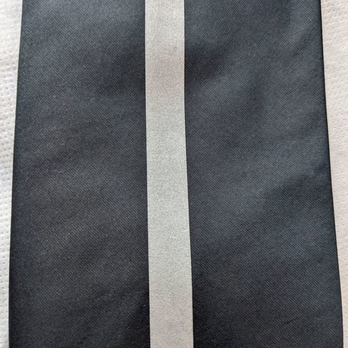 DKNY tie used, 100% silk metallic anthracite color