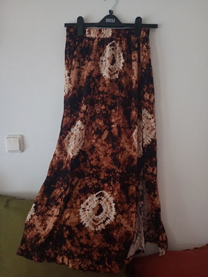 Badila maxi ethnic skirt, viscose, elastic waist