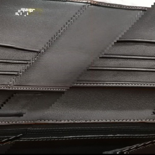 Alfred Dunhill портмоне ново, естествена кожа в черно със златисто лого