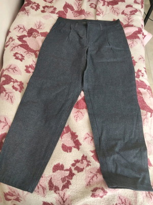 Χειροποίητο παντελόνι jeans καινούργιο, μέση 44cm, unisex μπλε