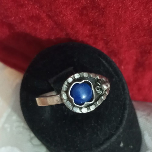 Silver ring 925 with Lapis Lazuli used by Aigner