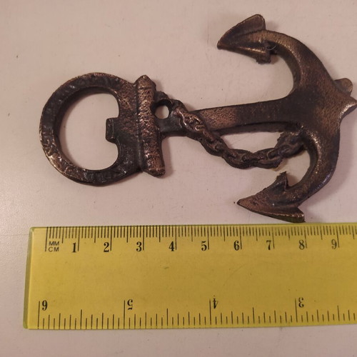 Bronze Anchor Bottle Opener vintage, like new