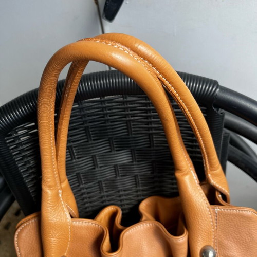 Arte del Cuoio shoulder bag handmade genuine leather beige like new