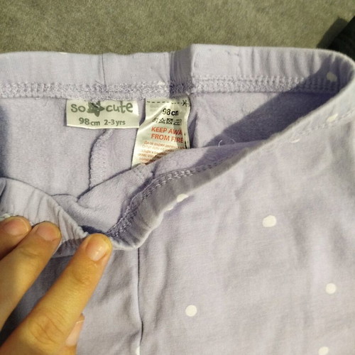 Alouette girls' pants set of 3, like new, size 98 cm