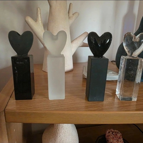 Holmegaard candle holders set of 4 new